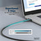 NÖRDIC 5m Aktiv USB 3.0 C till C-kabel, 5Gbps Super Speed USB-kabel