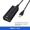 NÖRDIC 8-port powered hubb USB-C 3.0 5Gbps med  switch 1,2m kabel aluminium svart  med nätdel