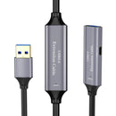 NÖRDIC Aktiv 10m USB3.1 förlängningskabel 5Gbps USB A hane till hona för Xbox, PS5, Oculus, skrivare, scanner, Playstation, VR USB extension cable