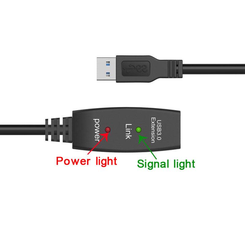 NÖRDIC Aktiv 15m USB3.1 förlängningskabel 5Gbps USB A hane till hona för Xbox, PS5, Oculus, skrivare, scanner, Playstation, VR USB Extension cable
