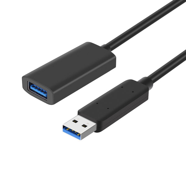 NÖRDIC Aktiv 5m USB3.2 10Gbps USB-A förlängningskabel  för Xbox, PS5, Oculus, skrivare, scanner, Playstation, VR USB Extension Cable