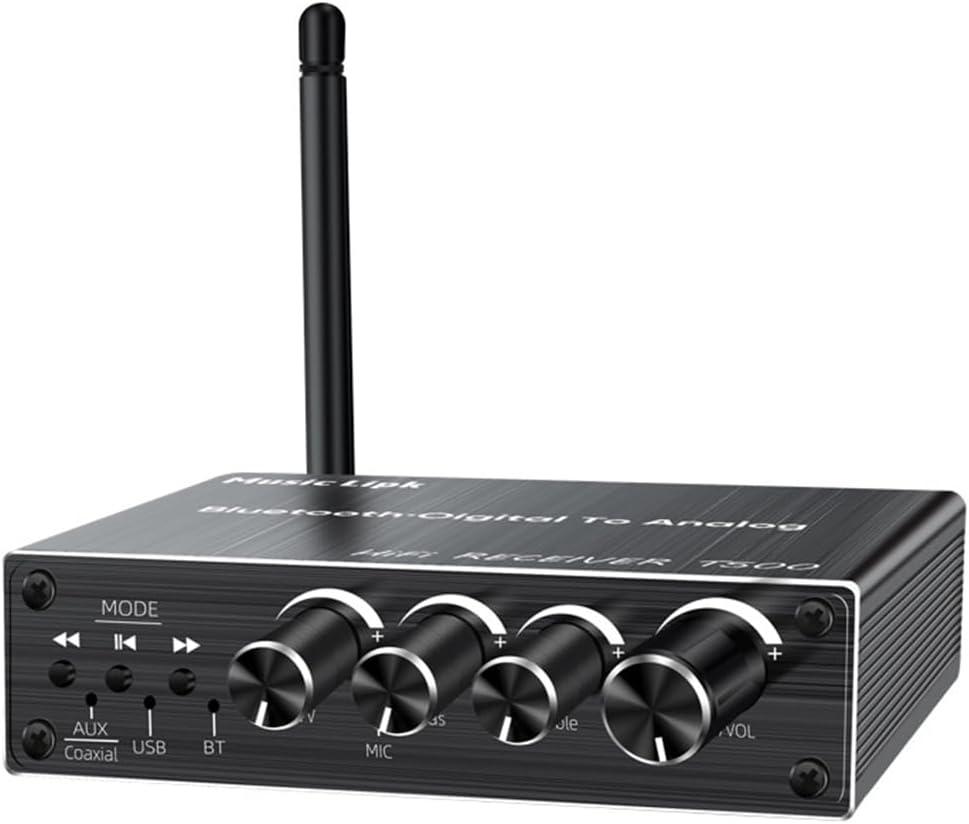 NÖRDIC Bluetooth 5.3 Audio Mottagare DAC Konverterare USB Minne 3.5MM AUX RCA Coaxial