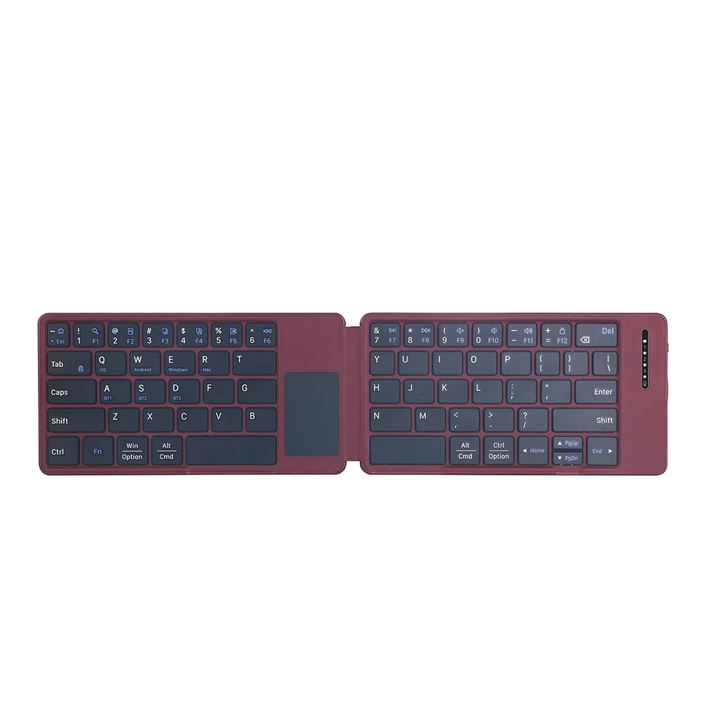 NÖRDIC Bluetooth-tangentbord med touchpad, ultratunt och portabelt för Windows, Mac, iOS och Android, US-layout