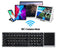 NÖRDIC Bluetooth Keyboard with touchpad US Layout 64keys MacOS, iOS, Windows, Android