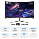 NÖRDIC CERTIFIED 10m Ultra High Speed HDMI 2.1 aktiv AOC Optisk Fiberkabel 8K 60Hz 4K 120Hz 48Gbps Dynamic HDR, eARC, VRR kompatibel