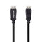 NÖRDIC CERTIFIED CABLES 2m nylonflätad Displayportkabel 1.4 UHD 8K60Hz 4K144Hz HBR3 32,4Gbps 10-bit HDR PVC