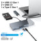 NÖRDIC DisplayLink USB-A & USB-C Dockingsstation 1 till 15 för trippla monitorer 1xHDMI 4K30Hz 2xHDMI 2K50hz för Mac M1 M2 Thunderbolt 3 & 4