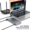 NÖRDIC DisplayLink USB-A & USB-C Dockingsstation 1 till 15 för trippla monitorer 1xHDMI 4K30Hz 2xHDMI 2K50hz för Mac M1 M2 Thunderbolt 3 & 4