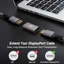 NÖRDIC Displayport-adapter hona till hona 8K60Hz 4K144/120/60Hz