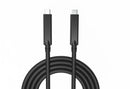 NÖRDIC aktiv AOC Fiber USB-C kabel 15m 10Gbps 4K + PD 60W, DP 4-Lane 2-Lane