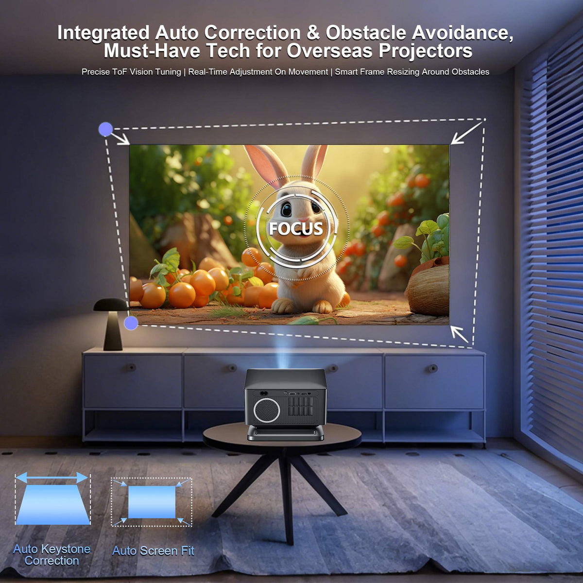 NÖRDIC Google Certified Projector 1080P 650 ANSI