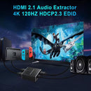 NÖRDIC HDMI 2.1 switch och extraktor 8K60Hz 4K120Hz ARC CEC EDID, S/PDIF och AUX extraktor