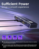 NÖRDIC HDMI 2 till 1 Switch 8K60Hz 4K@120Hz med fjärrkontroll, Aluminum