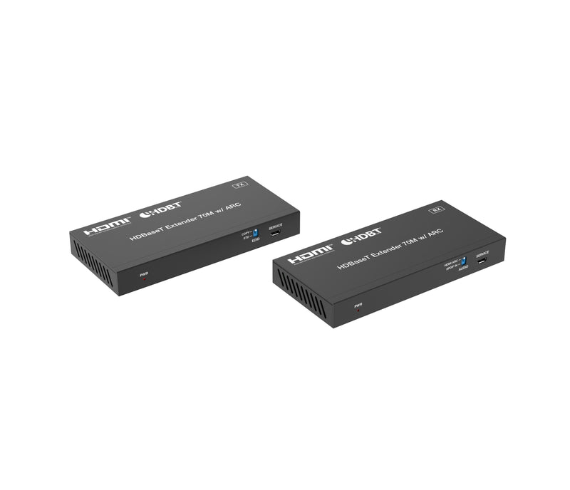 NÖRDIC HDMI 4K60 HDBaseT-förlängare med Toslink och ARC 70m CAT6