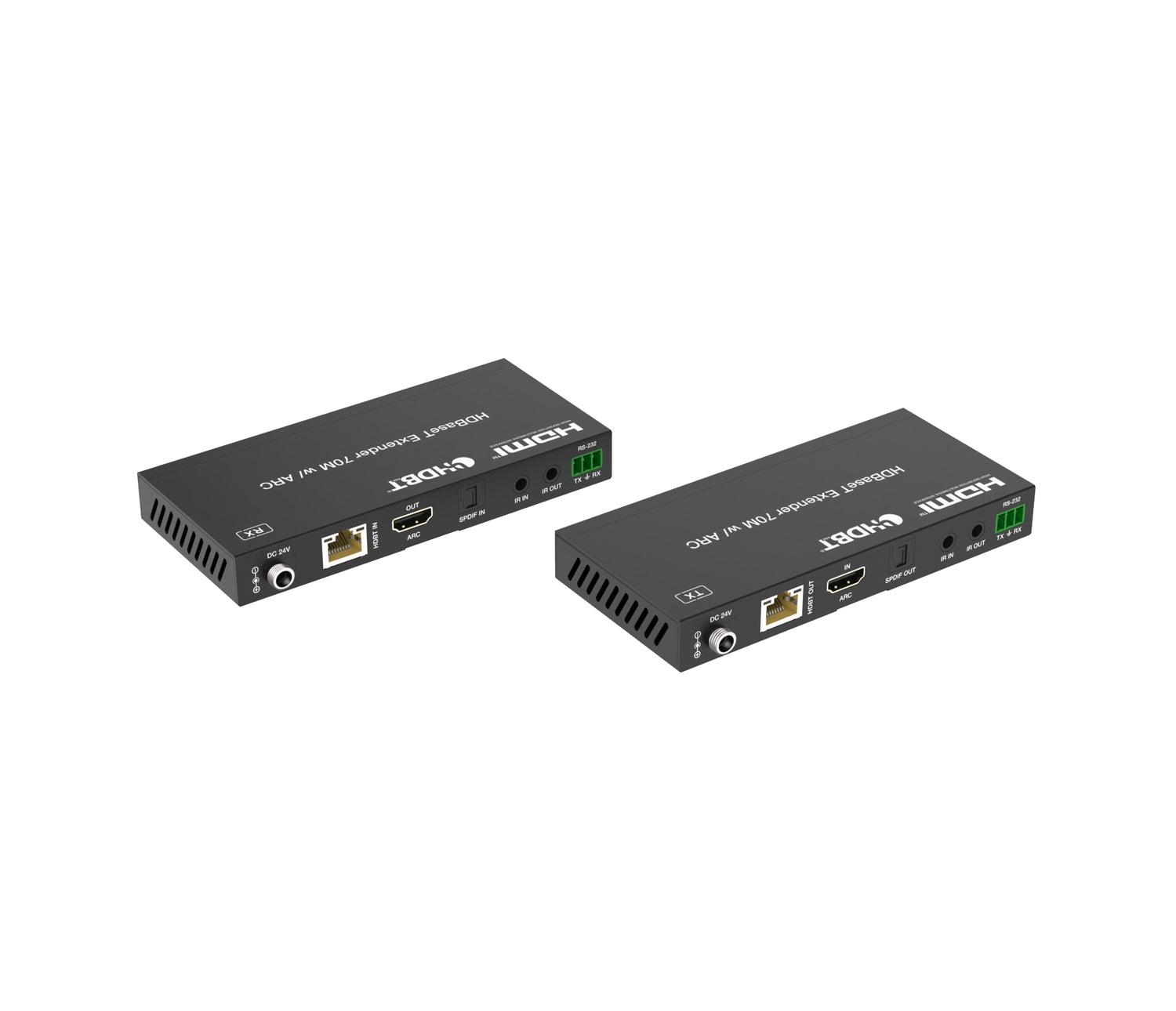 NÖRDIC HDMI 4K60 HDBaseT-förlängare med Toslink och ARC 70m CAT6
