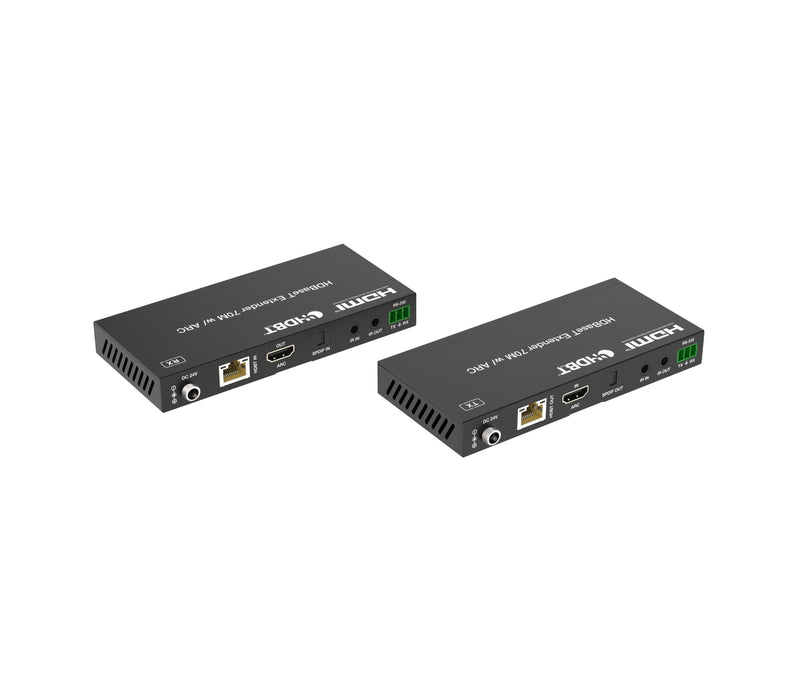 NÖRDIC HDMI 4K60 HDBaseT-förlängare med Toslink och ARC 70m CAT6