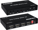 NÖRDIC HDMI 4K 60Hz Matrix-switch 2x2 3D Video Toslink Stereo EDID