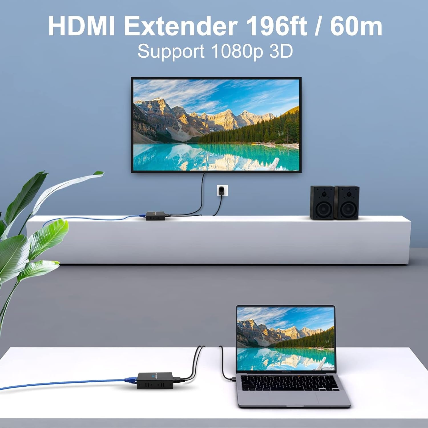 NÖRDIC HDMI-förlängare över Cat5e/6 med stöd för 3D, 1080p/60Hz och IR