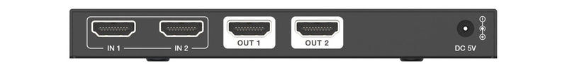 NÖRDIC HDMI Splitter 2 in 2 Out, 4K@120Hz, Dolby Vision Pass-Through, HDCP 2.3, Auto EDID Management