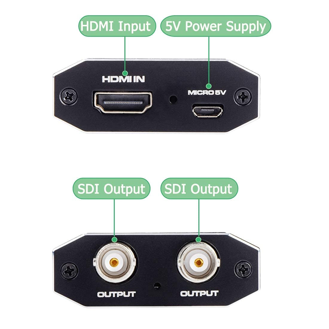 NÖRDIC HDMI till SDI-omvandlare 1080P HD-SDI Automatisk formatdetektering Extender för kamera CCTV