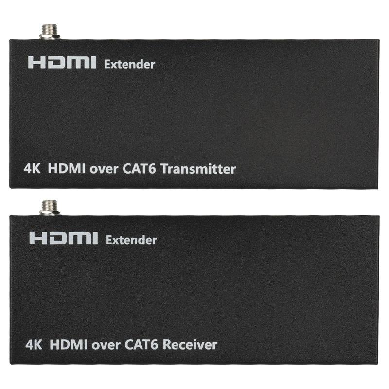 NÖRDIC HDMI förlängare över Cat6 ethernet, 4K60Hz med HDMI Loop
