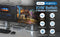 NÖRDIC KVM 4x2 Switch 4PC till Dual Monitor HDMI & DP 4K60Hz med 2x3.5mm och 3xUSB-A