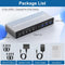 NÖRDIC KVM 4x2 Switch 4PC till Dual Monitor HDMI & DP 4K60Hz med 2x3.5mm och 3xUSB-A