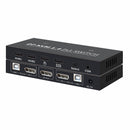 NÖRDIC KVM Switch 2 till 1 DisplayPort 1.2 4K 60Hz och 4x USB HDCP 2.2