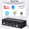 NÖRDIC KVM Switch 2 till 1 DisplayPort 1.2 4K 60Hz och 4x USB HDCP 2.2