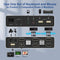 NÖRDIC KVM Switch 2x2 HDMI 4K60Hz 3xUSB2.0 Audio EDID