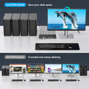 NÖRDIC KVM Switch 4 till 1 DP 8K60Hz 4K144Hz 4xUSB 3.0