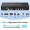 NÖRDIC KVM Switch 4 till 2 DP + HDMI 4K60Hz USB3.0