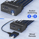NÖRDIC KVM Switch 4 till 2 HDMI 2.1 8K@60Hz 4K@120Hz 4xUSB-A