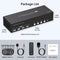 NÖRDIC KVM Switch 4 till 3, 4xUSB3.0 2xDP 1xHDMI 8K30Hz med trådlös kontroll