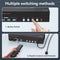 NÖRDIC KVM Switch 4 till 3, 4xUSB3.0 2xDP 1xHDMI 8K30Hz med trådlös kontroll