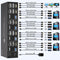 NÖRDIC KVM Switch 4 till 3, 4xUSB3.0 2xDP 1xHDMI 8K30Hz med trådlös kontroll