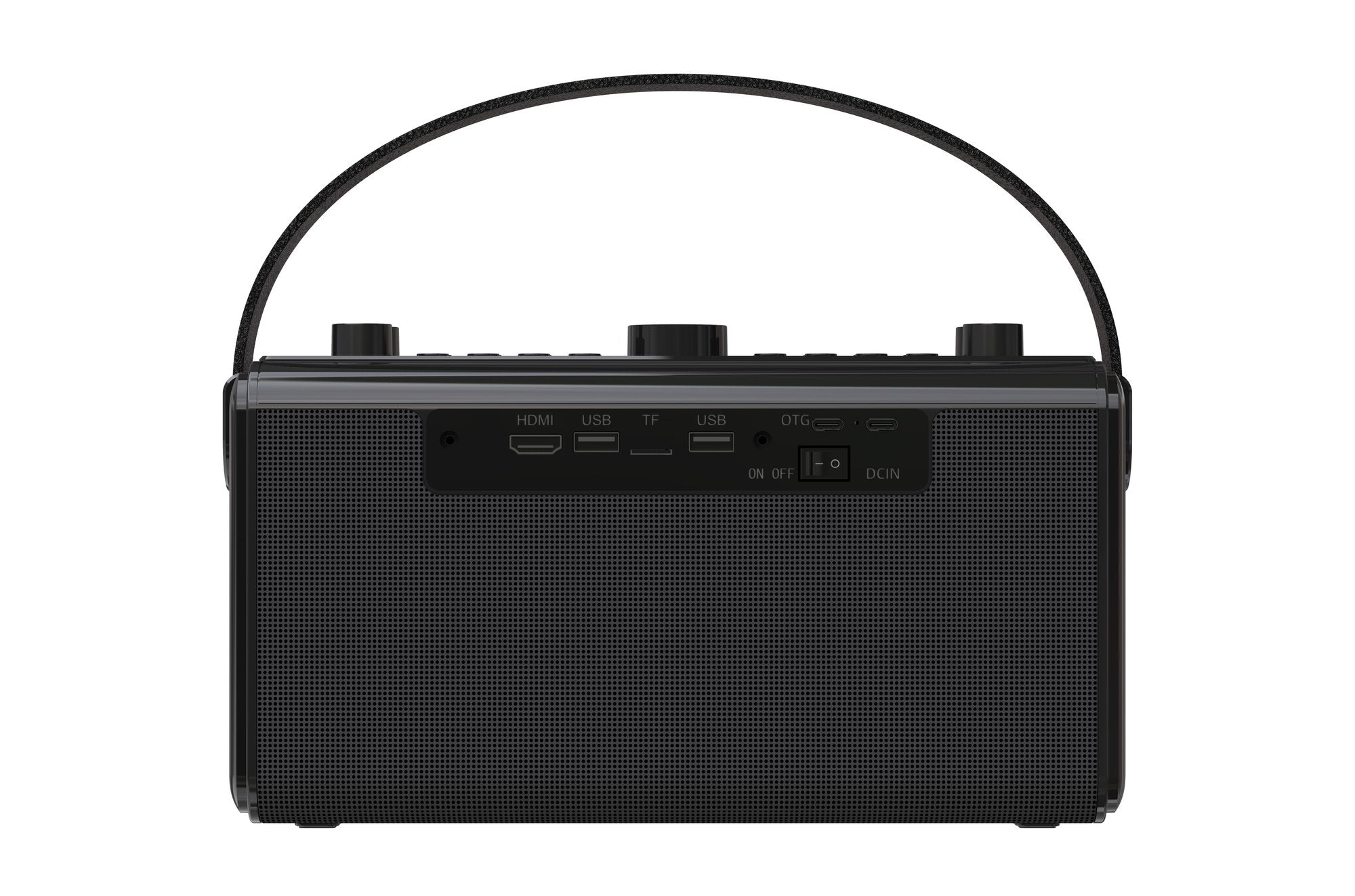 NÖRDIC Karaoke-maskin, inbyggd 10,1" HD-lyricsskärm, stöd för WiFi, Bluetooth, HDMI, USB och MicroSD, med 2 trådlösa mikrofoner för hemmafest