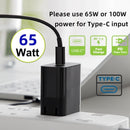 NÖRDIC Laptop Laddnings-kabel USB-C till DC5.5x2.5mm 65W PD 1.5m