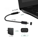 NÖRDIC Laptop Laddnings-kabel USB-C till DC5.5x2.5mm 65W PD 1.5m
