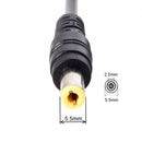 NÖRDIC Laptop Laddnings-kabel USB-C till DC5.5x2.5mm 65W PD 1.5m