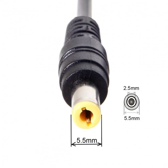 NÖRDIC Laptop Laddnings-kabel USB-C till DC5.5x2.5mm 65W PD 1.5m