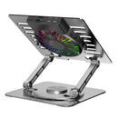 NÖRDIC laptop hållare med RGB fläkt med roterande bas och 2 USB-portar