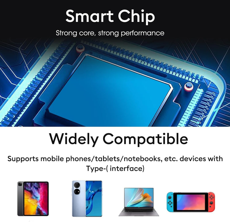 NÖRDIC Vinklad Lenovo Square Yellow till USB-C adapter