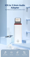NÖRDIC Lightning Audio-adapter Non MFI