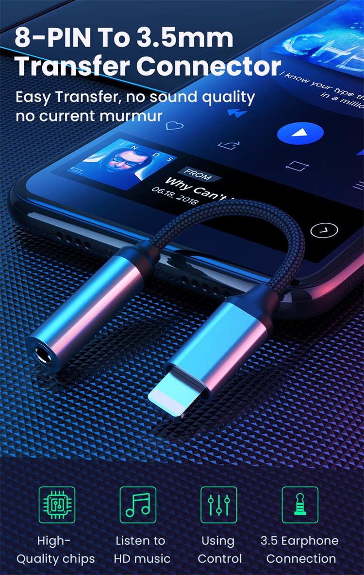 NÖRDIC Lightning Audio adapter Non MFI