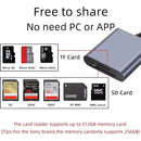 NÖRDIC Lightning Kortläsare 2 Slot SD, MicroSD UHS-I