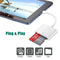 NÖRDIC Lightning Kortläsare 2 Slot SD, MicroSD 1xLightning-laddning UHS-I