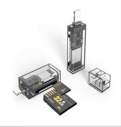 NÖRDIC Lightning kortläsare SD Micro-SD