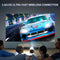 NÖRDIC Mini Portable Projector 4K 1080P Full HD-stöd Android 11 & Netflix – WiFi 6, BT 5.0, 180° rotation, hemmabioprojektor