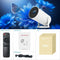NÖRDIC Mini Portable Projector 4K 1080P Full HD-stöd Android 11 & Netflix – WiFi 6, BT 5.0, 180° rotation, hemmabioprojektor